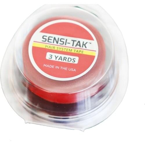 Free shipping Wholesale 3 yards SENSI-TAK super quality adhesive tape new package wig tape hair tape