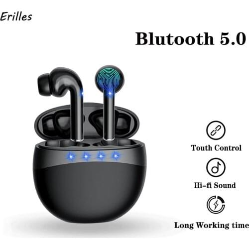 TWS Bluetooth 5.0 Earphones Touch Control Wireless Headphone Hifi Headset Bass Earbuds with Charge Box for Sports Business