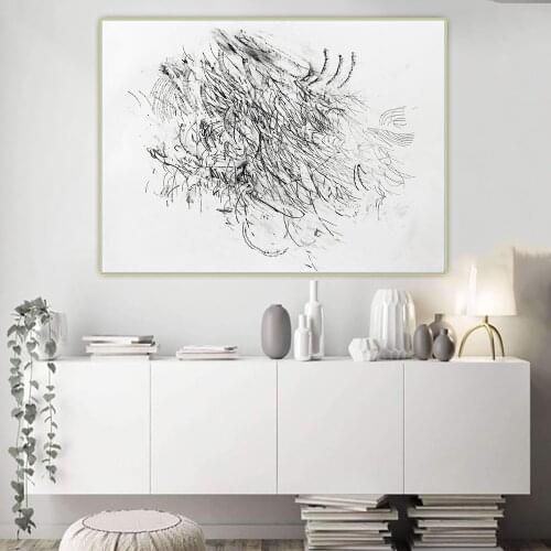 Citon Julie Mehretu《Untitled,2011》Abstract Canvas Art Oil Painting Artwork Poster Picture Wall Decor Background Home Decoration