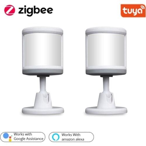 1/5Pcs Tuya ZigBee PIR Sensor With Foot Stand Motion Detect Human Body Movement Detect Work With ZB Gateway Alexa Google Home