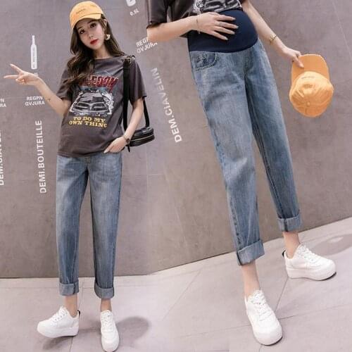 Boy Friend Jeans Maternity Pants For Pregnant Women Trousers Casual Loose High Quality Jeans Pregnancy Pants Maternity Clothing
