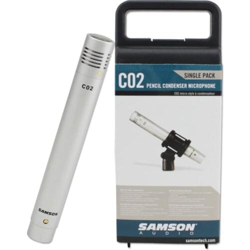 Samson C02 Pencil Condenser Professional Musical Instrument Pickup Microphone For Chorus,Acoustic Instruments,Percussion,Piano