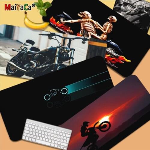 Motorcycle Keyboards Mat Rubber Gaming Mousepad Desk Mat Size For Large Edge Locking Speed Version Game Keyboard Pad
