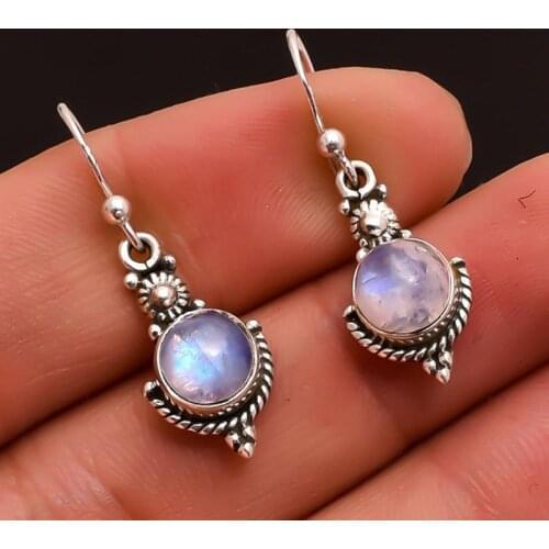 Creative Fashion Vintage Punk Colorful Crystal Earrings For Woman Jewelry Engagement Wedding Birthday Gift