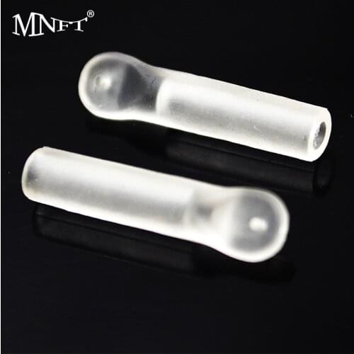 MNFT 200Pcs Clear Waggler Float Adaptors Silicone Quick Change Fishing Tackle Carp Match Floats Tackle