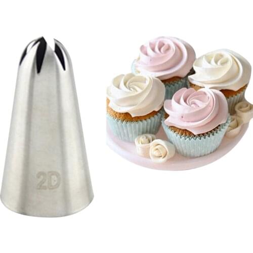 Large Rose Flower Cake Decorating Icing Tips Cupcake Nozzles Baking Decorations