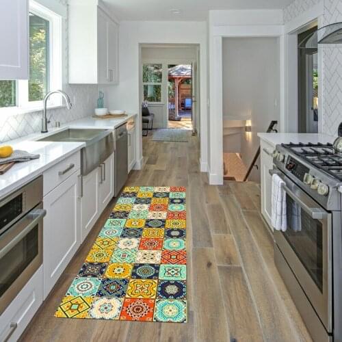 Non-Slip Kitchen Mat Carpet Boho Decor Modern Floor Mat Doormat For Living Room Wrinkle-Resistant Kitchen Rug Bath Mat Carpet