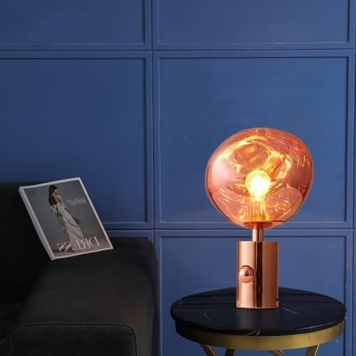 Nordic Postmodern Melt Table Lamp Guest Room Cafe Hotel Sample Living Room Decoration Table Lights