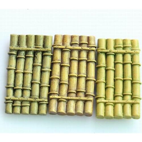 New Fashion Resin Fairy Garden Mini Bamboo Raft Miniature Fairy Garden Decorations Micro Landscape Accessories Craft