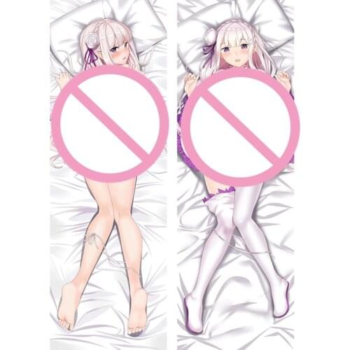 April 2017 update Ri:Zero kara Hajimeru Isekai Seikatsu sexy girl Subaru Natsuki & Emilia & Rem pillow cover body Pillowcase