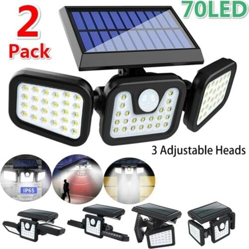 Outdoor Garden Solar Lamp PIR Motion Sensor LED Solar Light Solar Powered By Sunlight Waterproof for Wall Street Decoration