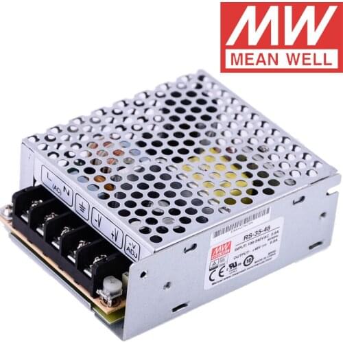 RS-35-48 Mean Well 38.4W/0.8A/48V DC Single Output Switching Power Supply meanwell online store