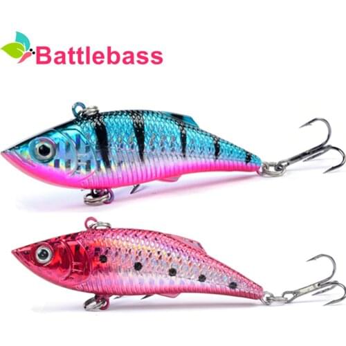 BATTLEBASS 2021 NWE 7cm/10g Artificial Fishing Bait slow Sinking Wobbler Ratlins Pike Carp Bass Vib Winter Fishing Tackle