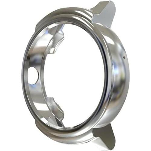 Stylish Protective Case TPU Shell Durable Anti-Scratch Sports Accessories Compatible for Ticwatch E (Silver)