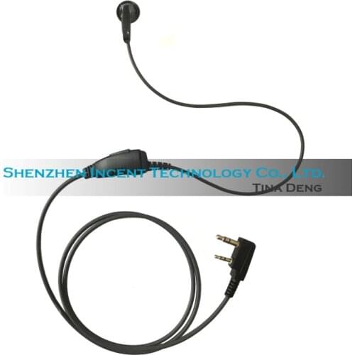 VOIONAIR 5pcs/lot Ear Bud Earpiece Earphone Headset PTT Mic for Kenwood TK-2101 TK-2107 TK-2207 TK-270 TK-3118 TK-3160
