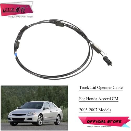 ZUK Auto Truck and Fuel Lid Opener Cable Wire For HONDA ACCORD 2003-2007 CM4 CM5 CM6 OEM:74880-SDA-A01