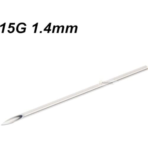 10pcs Sterile 15g Piercing Needle for Body Ear Navel Nipple 3d tattooing accessories individual package