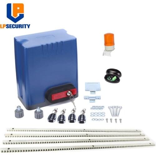 800kg 24VDC auto gate system sliding gate motor operator+5/6 Meter gear racks