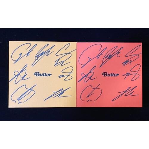 Butter BUTTER V SUGA JIN JIMIN Jung Kook RM J-HOPE Autographed Album CD+Photobook K-POP GIFTS COLLECTION 072021