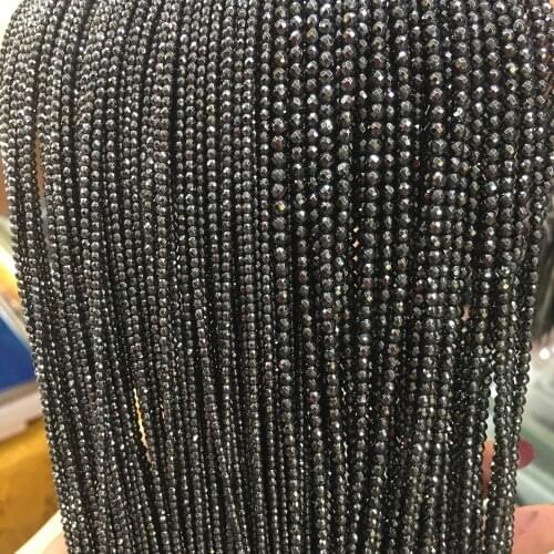 Beads Natural Stone Bead Hematite 2 3 4 6 8 10mm Partial Loose Bead Jewelry Making Necklace DIY Bracelet