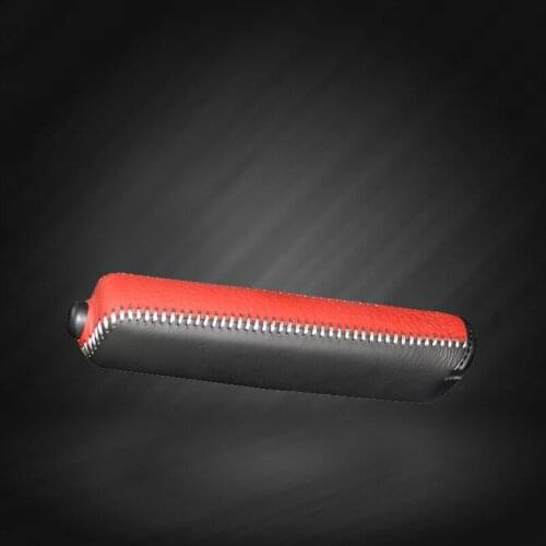 Car Hand Brake Covers Top Layer Leather Case for Toyota Vios Handbrake Grips Cover Auto Genuine Leather Handbrake