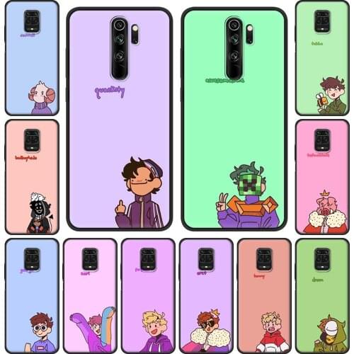 Dream Smp Game Phone Case for Xiaomi Redmi Note 9S 8 Pro 8T 9 7 9C 9A 6A 8A 7A 10 K40 Pro Soft Silicon Black Cover