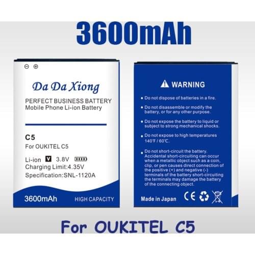 DaDaXiong 3350mAh Battery for OUKITEL C5 Batteries OUKITEL C5 Pro High Quality Mobile Phone Replacement Accumulator