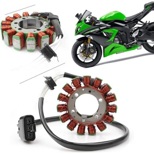 DC 12v Motorcycle Magneto Engine Stator Generator Coil Copper For Kawasaki Ninja ZX6R ZX-6R 2009 2010 2011 2012 2013 2014