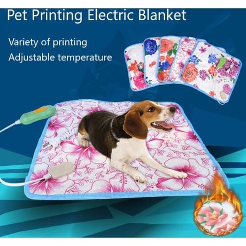 Electric Heating Pad Blanket Pet Mat Bed Cat Dog Winter Warmer Pad Home Office Chair Heated Mat 220V Random Patterns