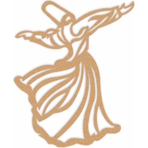 Hobby Wood Mdf Whirling Dervish Wall Ornament paintable decorative objects декоративные предметы под роспись