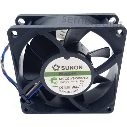 MF70251V2-Q010-S9A DC 12V 3.17W 4-wire 70x70x25mm Server Square Fan