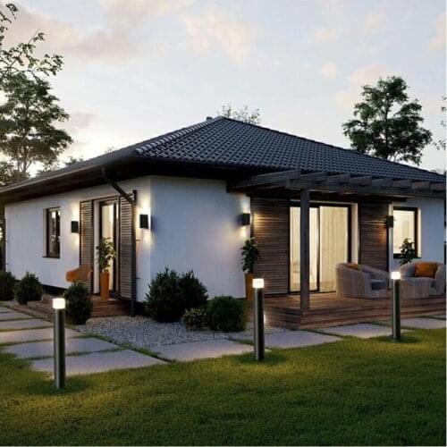 Outdoor Lighting Waterproof 12W LED Lawn Lamp LED Garden Light LED Exterior Bollard Light Floor Garden Courtyard Road Lighting