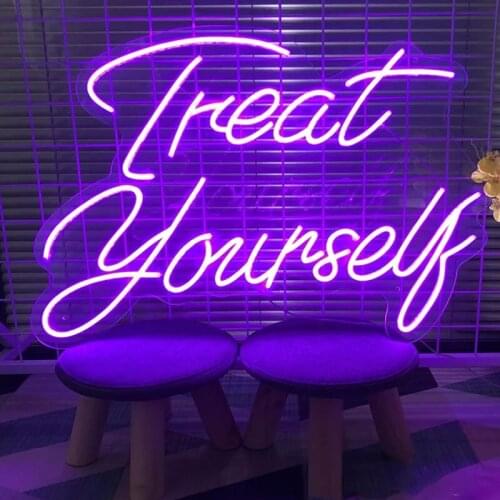 Treat yourself custom neon lights signs for room wall decoration wedding gaming room decor