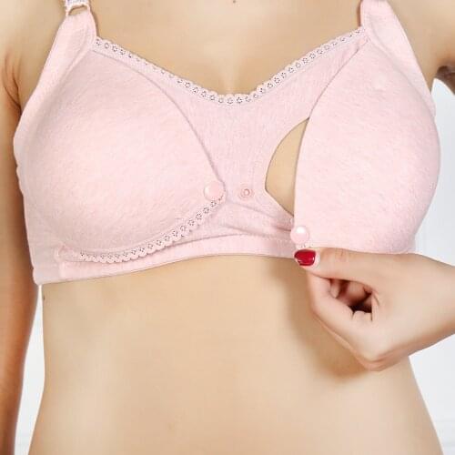 New Nursing Bra Breastfeeding Pregnant Women Clothes Underwear Wire Free Maternity Bra Cotton Sleep Bras Brasieres Ppara Mujer