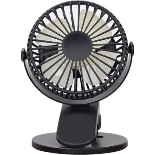 The New Multi-Function Brushless Clip Fan Mini Mute Portable Childrens USB Charging Fan Four Leaf Table Fan Clip Fan