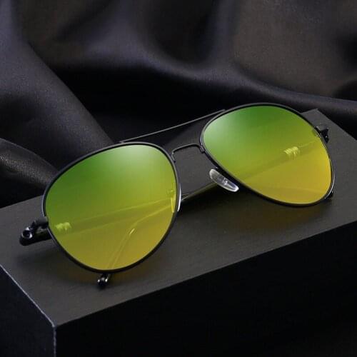 Toad Sunglasses Two-color Polarized Men Driving Glasses Black Pilot Sun Glasses Brand Designer Male Retro Sunglasses Men/Women