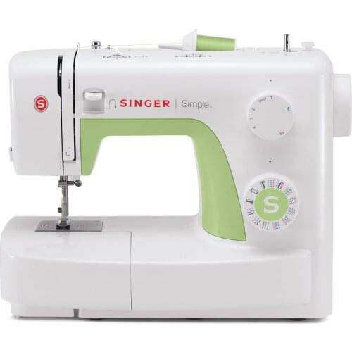 Singer 3229 Simple Sewing Machine, Zipper Sewing,Sewing On A Button,Overlock Stitch,Reverse Sewing,Free Arm Sewing