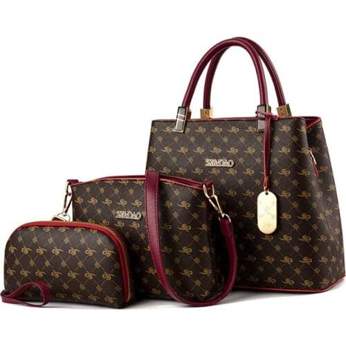 Three-piece Luxury Handbags Women Bags Designer Women Leather Handbag Shoulder Bag for Women 2018 Sac a Main Ladies Hand Bags