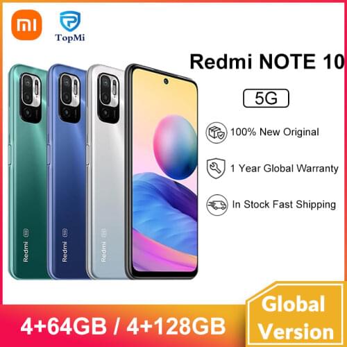 Global Version Redmi Note10 5G Smartphone 4GB 64GB / 128GB Dimensity 700 Octa Core 48MP Camera 5000mAh NFC Mobile Phone