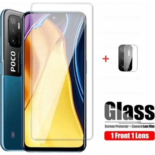 2in1 Glass For Xiaomi Mi Poco M3 X3 Pro F3 Protective Screen Protector Camera Lens Film On For Xiaomi Poco M3Pro PocoM3 X3 Pro