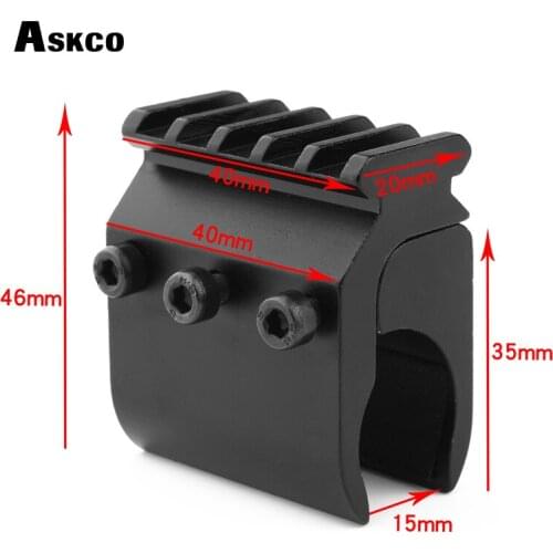 Tactical Hunting 20mm Picatinny Rail Weaver Base Adapter Hunting Rifle Gun Scope Converter Laser Sight Base Flashlight Mount