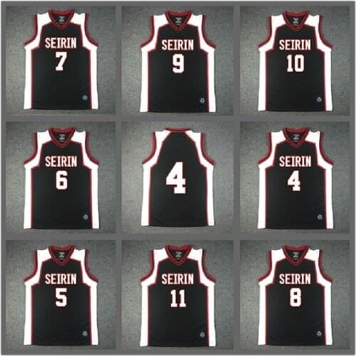 BG basketball jerseys SEIRIN 4# 5# 6# jersey Outdoor sportswear training Gym clothes Hip-hop culture movie WHITE black