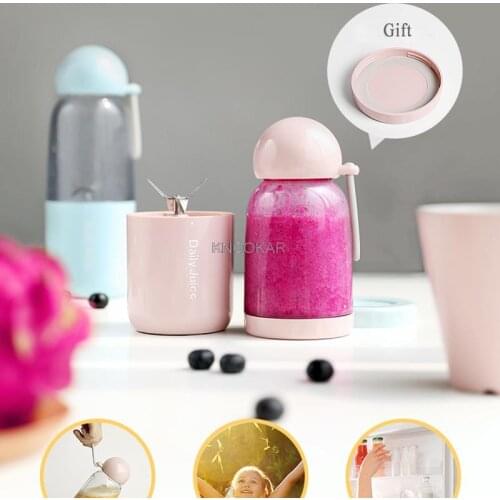 USB Opladen Elektrische Juicer Mini Huishoudelijke Fruit Blender Milkshake Mengbeker Portable Sap Fles Extractor Juicer Machine