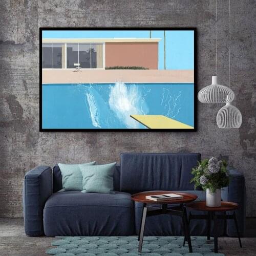 XX3205 David Hockney A Bigger Splashist Custom Hot New Art Poster Top Canvas Home Decor Wall Picture Printings