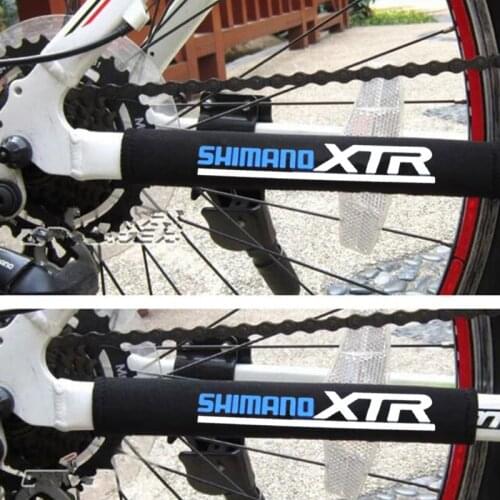 2pcs Black Bicycle Chain Protector Cycling Frame Chain Protector MTB Bike Chain Guard Bicycle Chain Guard Bicycles Accessories