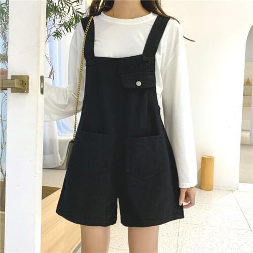 ZG1156 2020 spring summer New style big size joker women fashion loose show thin denim Jumpsuits shorts cheap wholesale