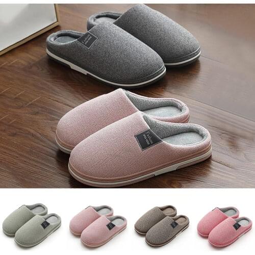 Women Winter Slippers Warm Slip On Flat Plush Furry Shoes Mixed Color Fashion Couple Home Shoes Female Comfort Footwear Winter