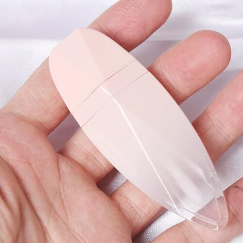 1PCs 7ML Gradient Pink Lip Glaze Tube Empty Bottle Plastic Rhombus Shape Lip Gloss Cosmetic Packaging Container Refillable
