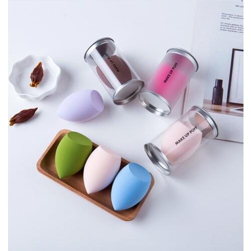 1PC Boxed Beauty Egg Foundation Powder Makeup Blender Soft Clean Sponge Egg Puff 2 in 1 Wet Dry Use Cosmestic Puff Tools