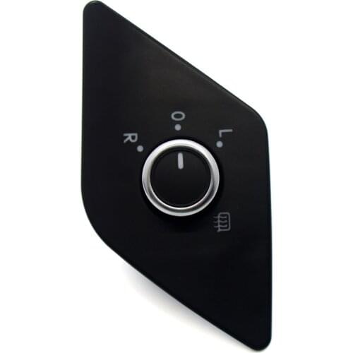 100% New # 16D 959 565B / 5C7 959 565 C H D F For Volkswagen VW Jetta MK6 (NCS) Side Mirror Adjust Switch Knob W/ Heat 10 PINS